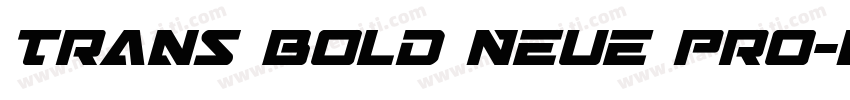 Trans bold Neue Pro-Bold字体转换